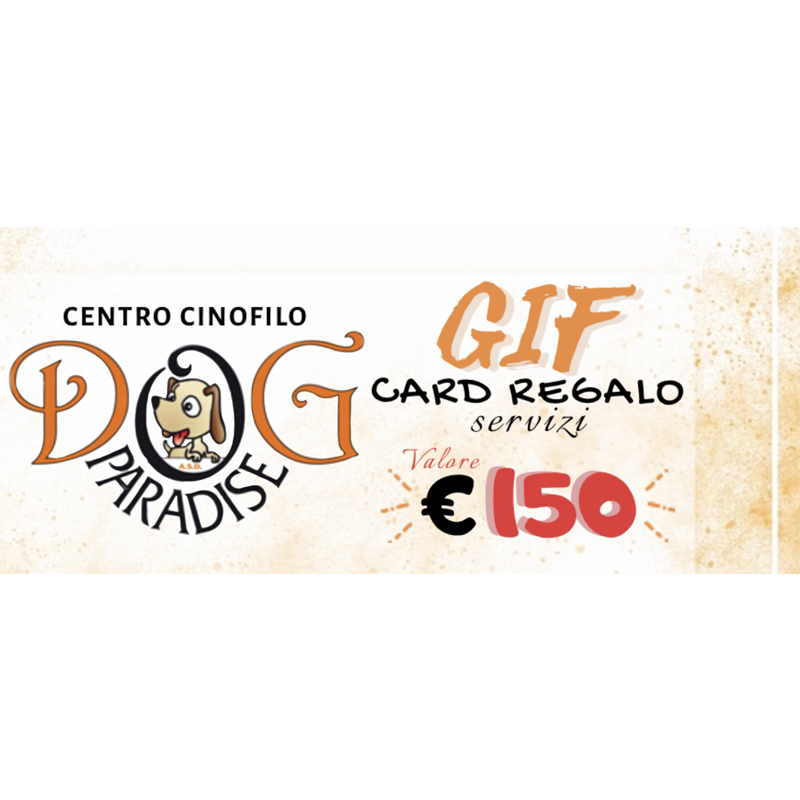 Dog Paradise - eCommerce - Gift Card - 150