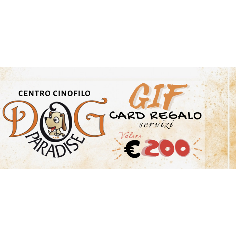 Dog Paradise - eCommerce - Gift Card - 200