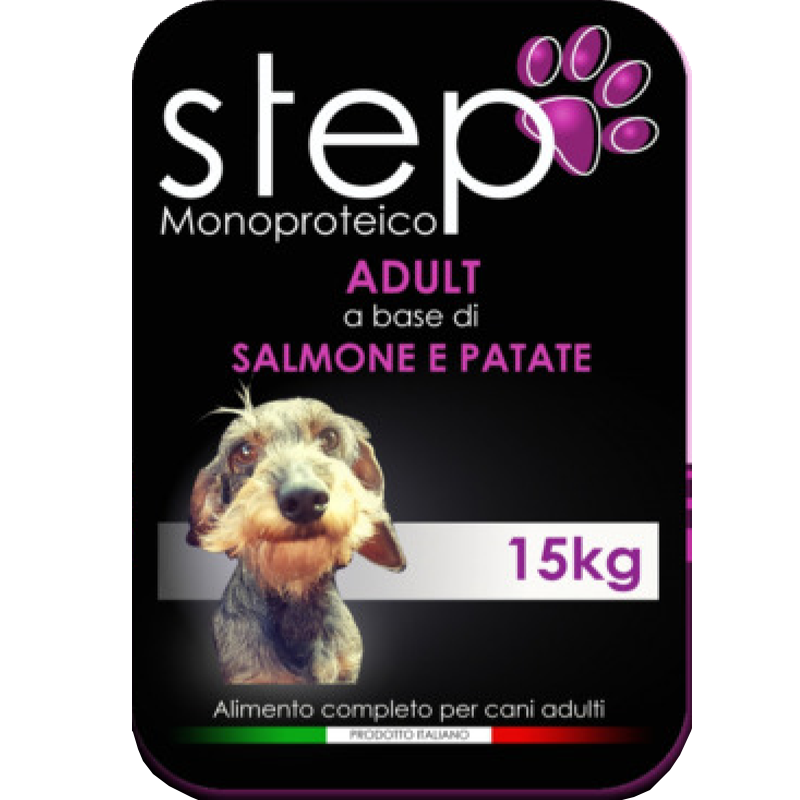 Dog Paradise - eCommerce - Mangime - Step - Adult - Monoproteico - Salmone Patate