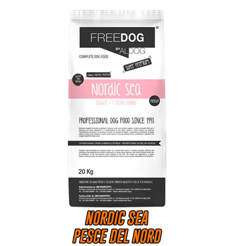 Dog Paradise - Negozio - Mangimi Professionali - Freedog - Nordic Sea