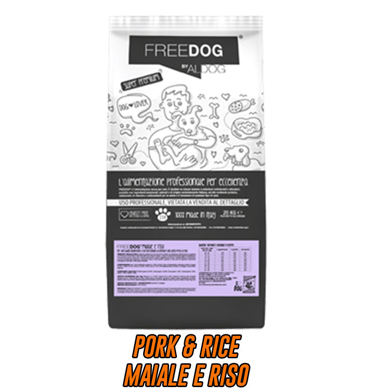 Dog Paradise - Negozio - Mangimi Professionali - Freedog - Pork Rice