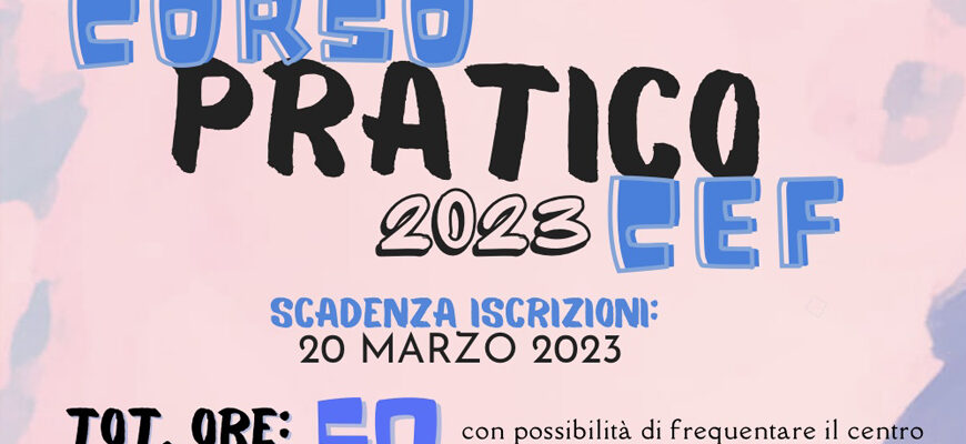 Dog Paradise - News - Corsi - Corso Pratico CEF 2023 - Imm-in-Evidenza