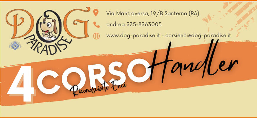 Dog Paradise - Corsi - ENCI - Handler - 2024 2025 - Evidenza