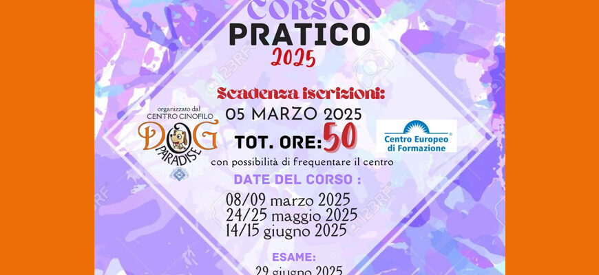 Dog Paradise - 2025 - Corso CEF - Evidensa V2