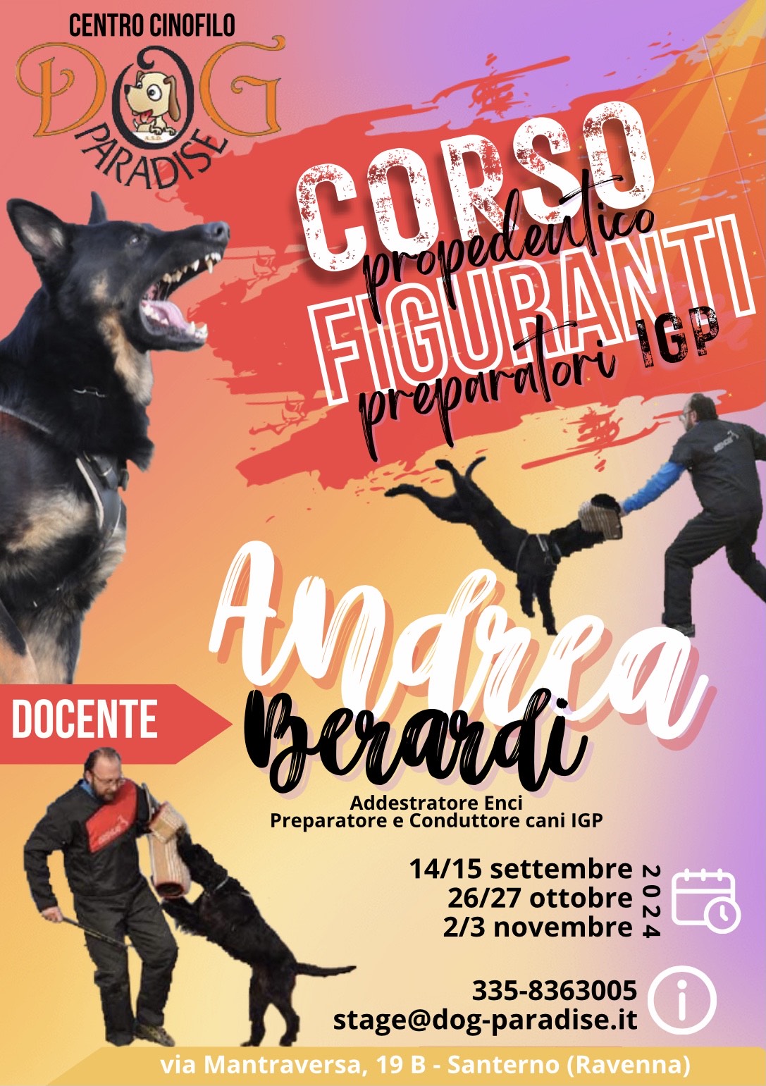 Dog Paradise - Corsi - 2024 - Figuranti - Locandina