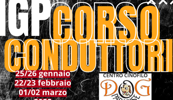 Dog Paradise - Seminari e Corsi - 2024 - Conduttori - IGP - Evidenza 2024